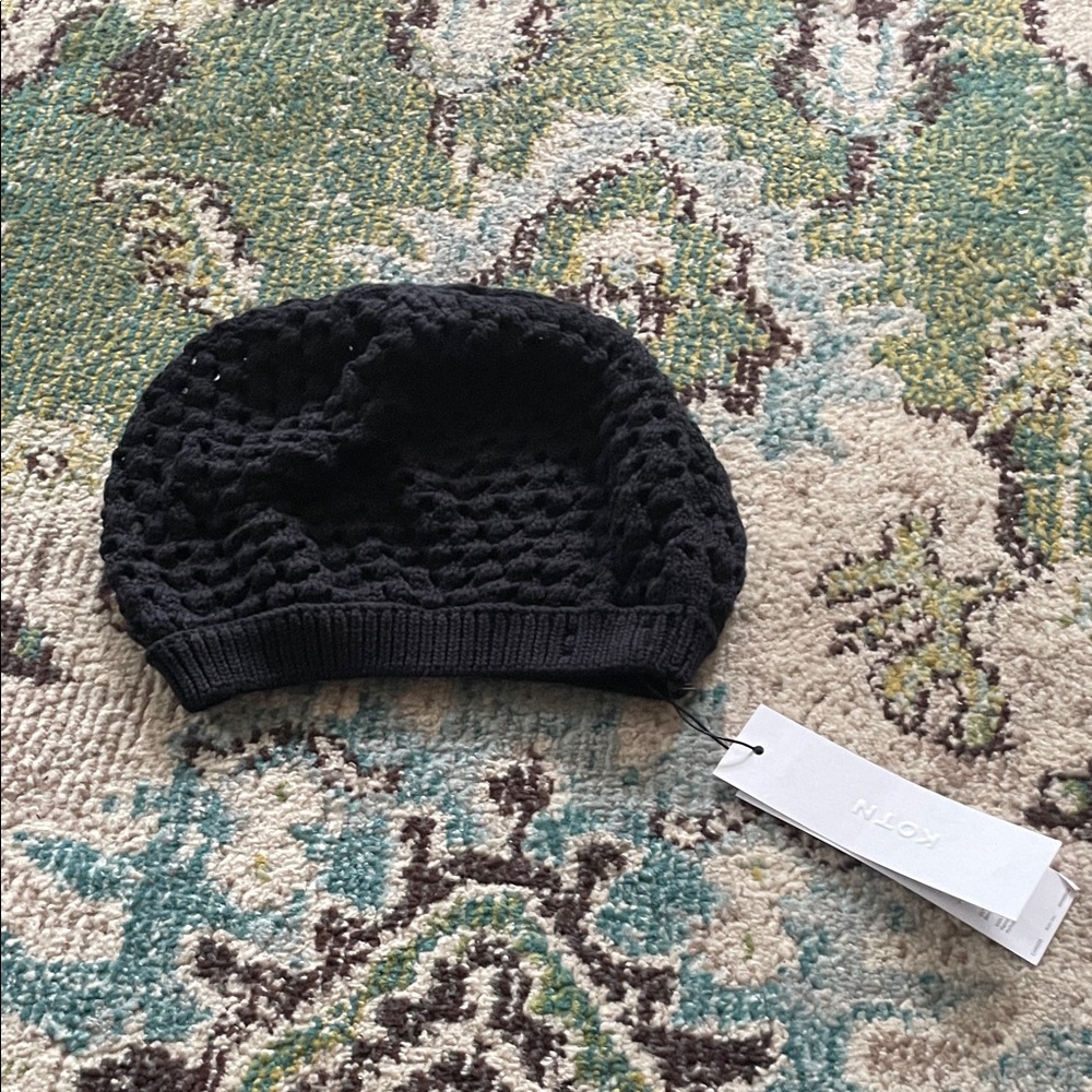 NWT KOTN Black Knit Hat